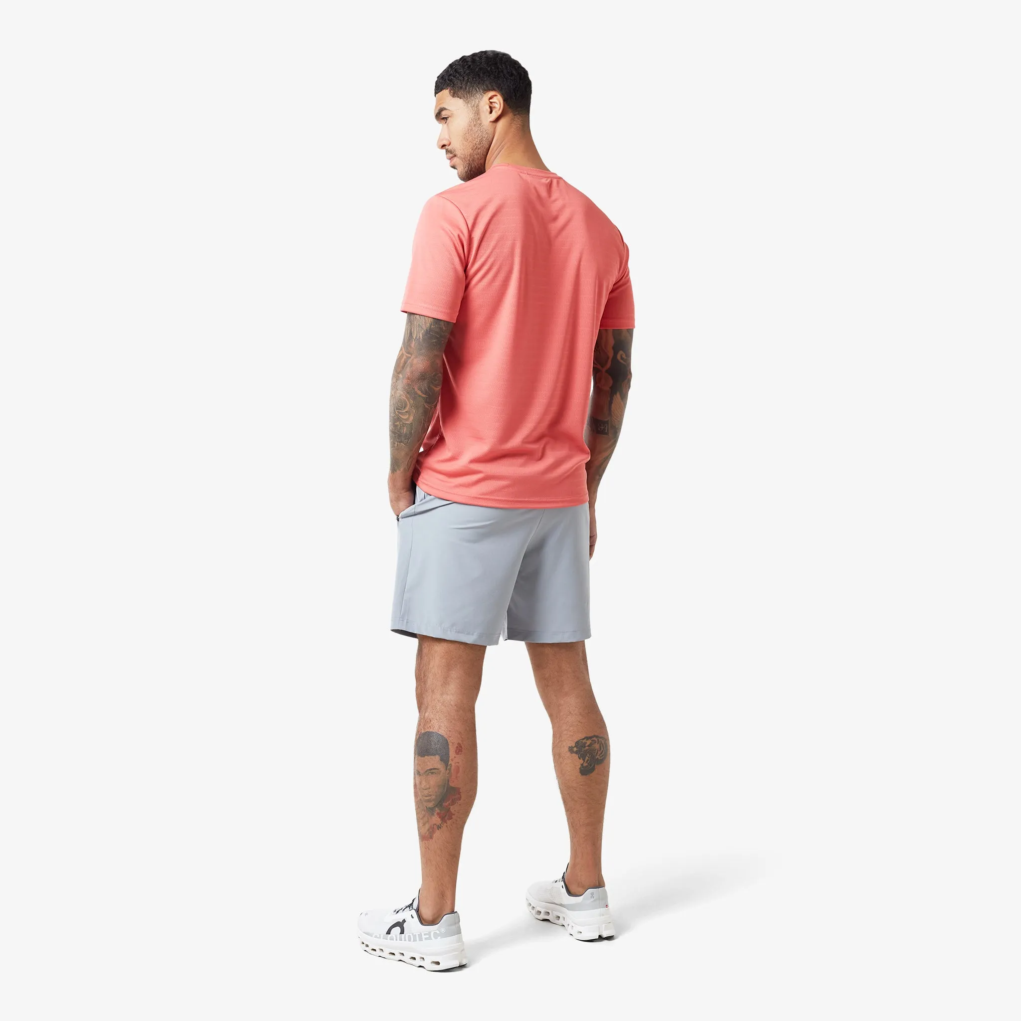 2-Pack Training T-Shirts | Dusty Blue/Coral