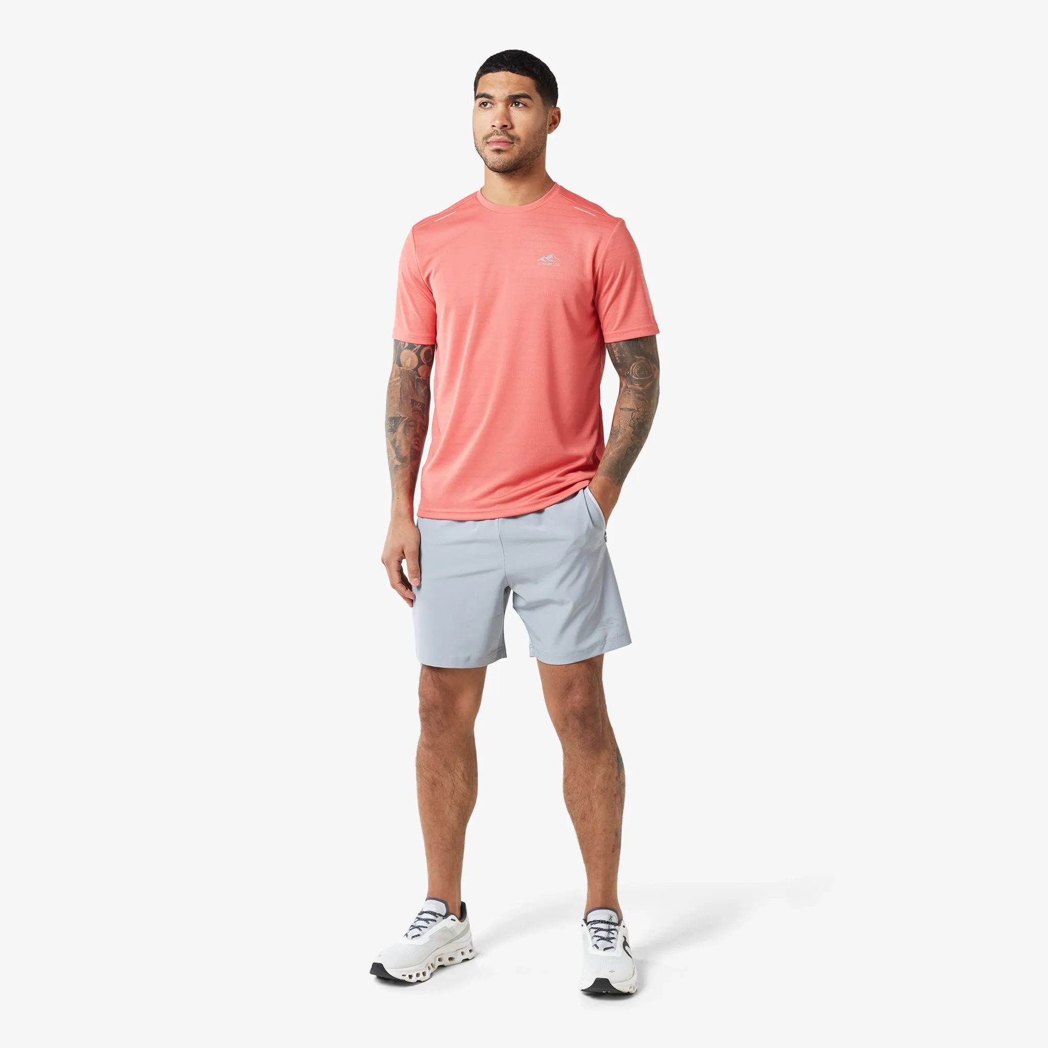 2-Pack Training T-Shirts | Dusty Blue/Coral
