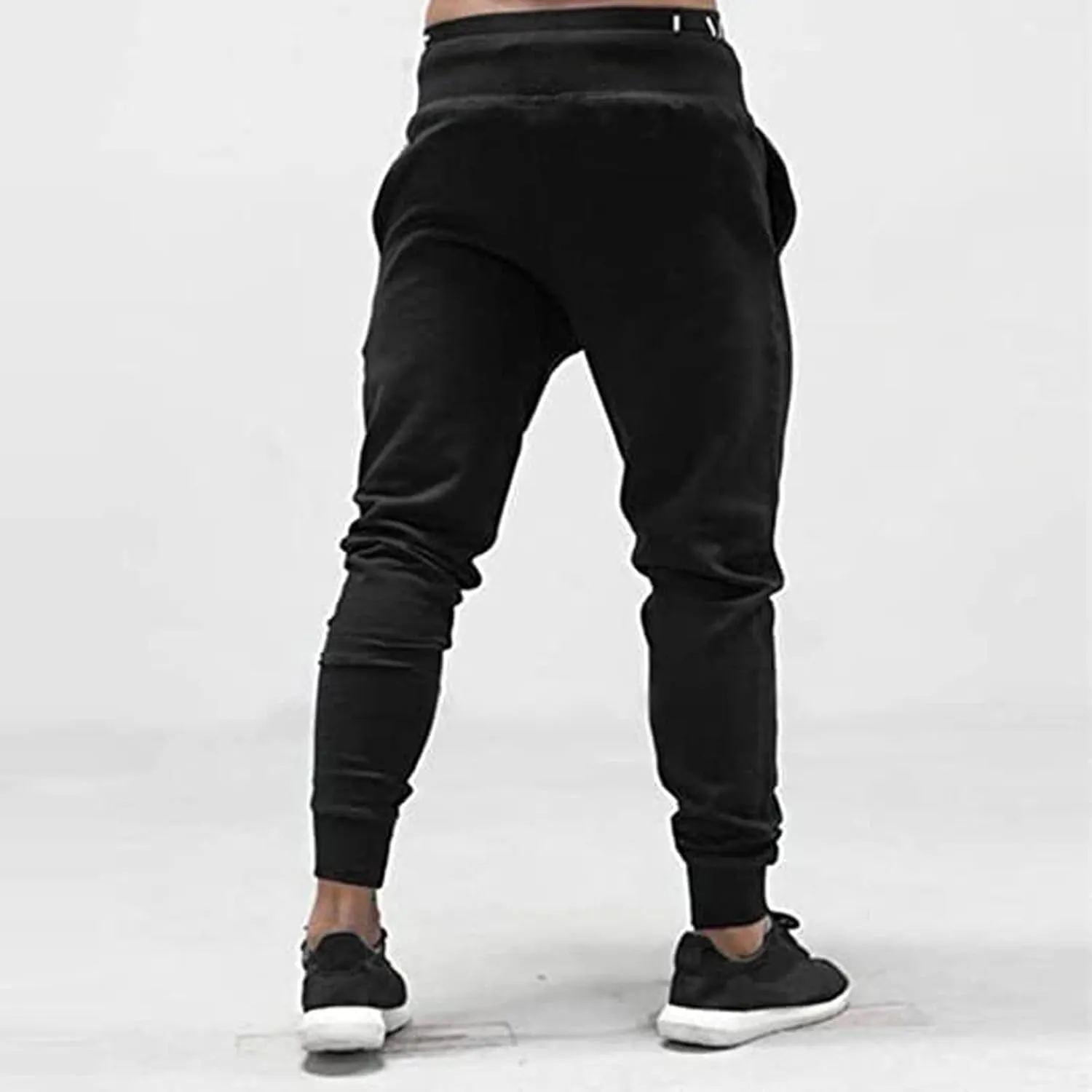 2024 Mens Fashion Joggers Pants Slim Cargo Hiking Pants Drawstring Sports Long Sweatpants Workout Sport Track Trousers