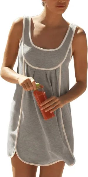 Athlisan Womens Summer Athletic Sleeveless Mini Dress Casual Workout Tennis Dress Sundress