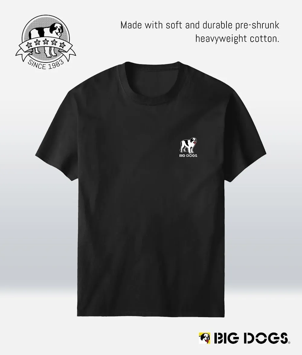 Big Dogs Brand Run with The T Shirt | Big and Tall Shirts for Men | Graphic Tees Men | Sizes Med-6x