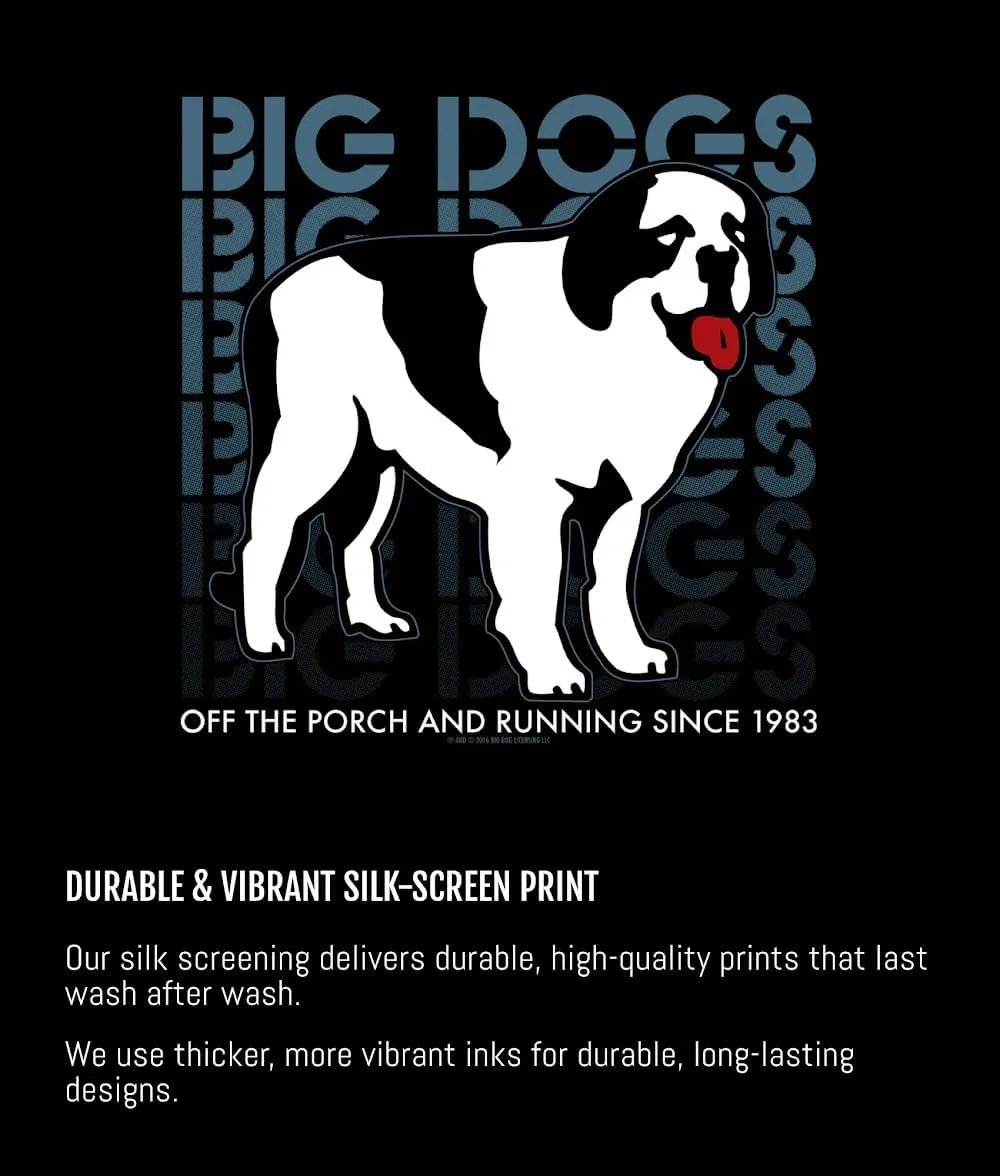 Big Dogs Brand Run with The T Shirt | Big and Tall Shirts for Men | Graphic Tees Men | Sizes Med-6x