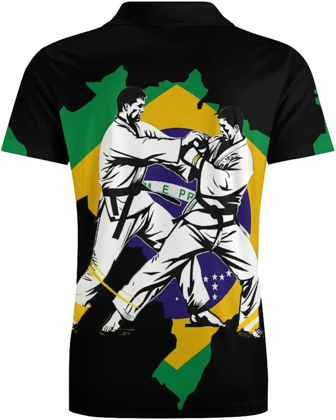 Brazilian Jiu-Jitsu Brazil Classic Polo Shirts for Men Quick Dry Short Sleeve Fit Golf Tees Casual Tops