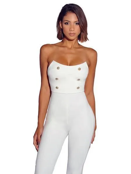 CAMILLA JUMPSUIT- WHITE