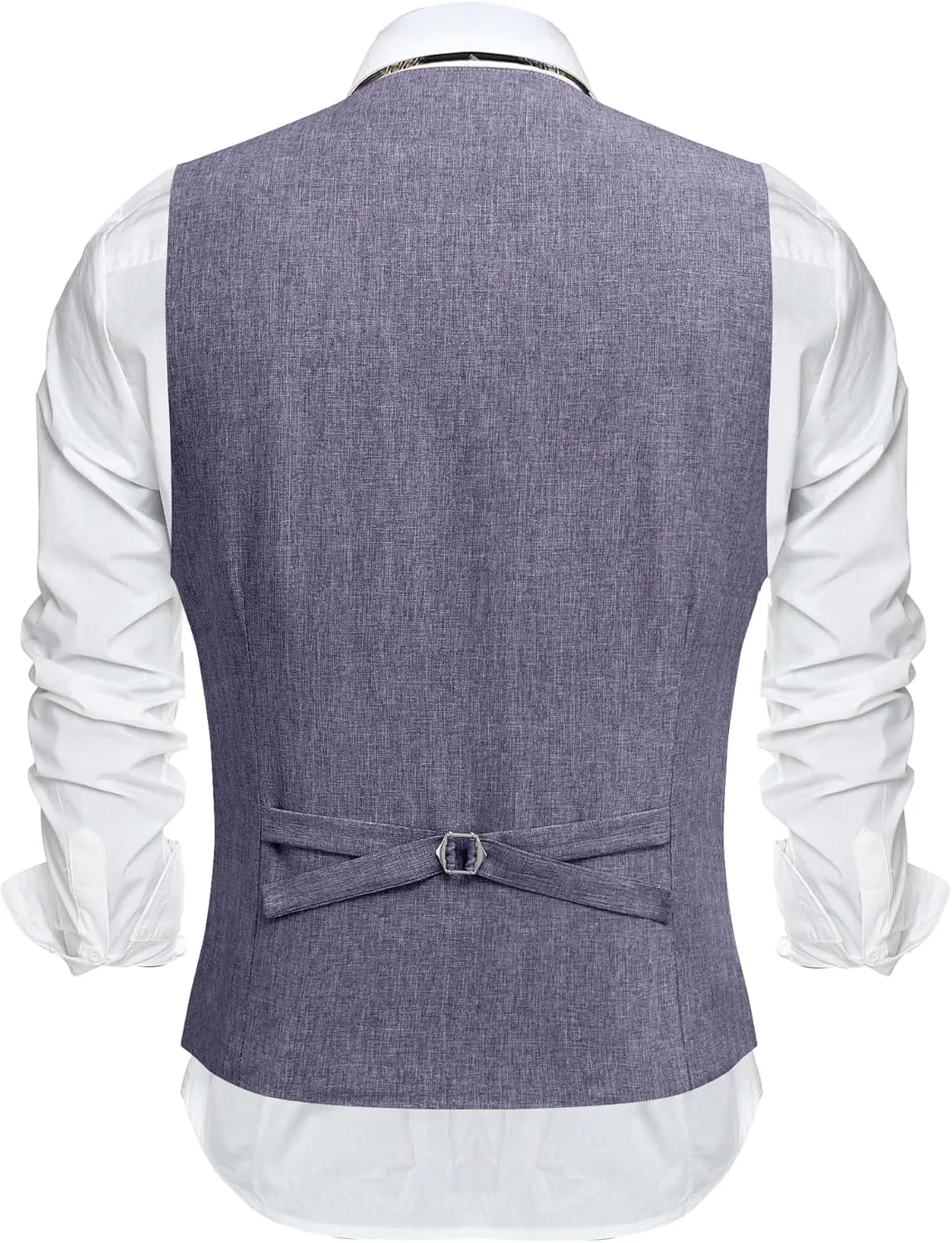 COOFANDY Men's Suit Vest V-Neck Casual Business Vests Lightweight Slim Fit Formal Dress Waistcoat for Wedding Party