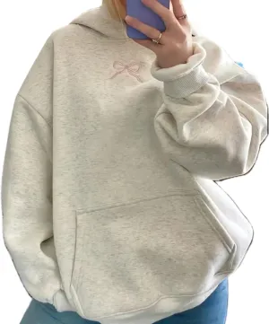 Cute Graphic Hoodies for Women Teen Girls Y2k Ocean/Seashell Oversized Sweatshirt Long Sleeve Pullover Streetwear