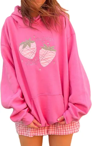 Cute Graphic Hoodies for Women Teen Girls Y2k Ocean/Seashell Oversized Sweatshirt Long Sleeve Pullover Streetwear