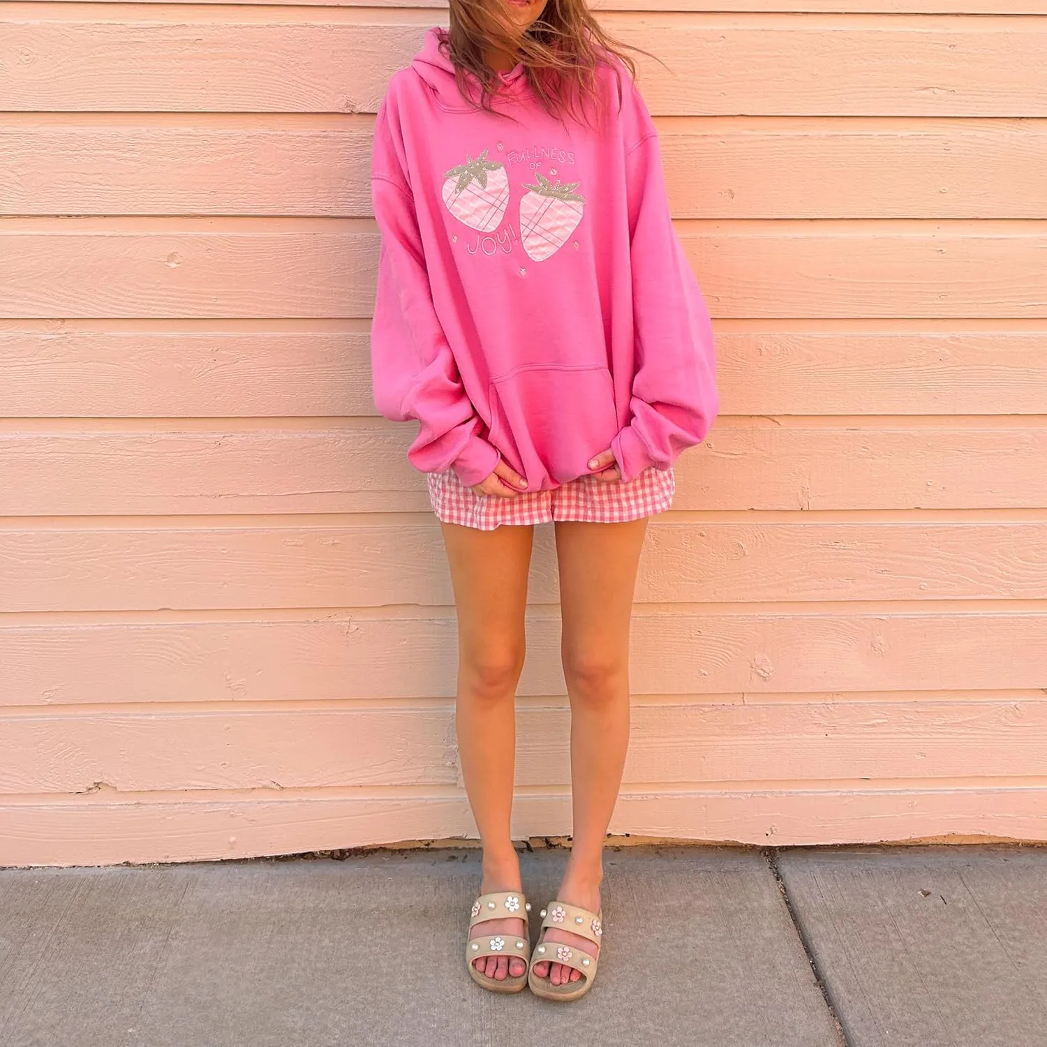 Cute Graphic Hoodies for Women Teen Girls Y2k Ocean/Seashell Oversized Sweatshirt Long Sleeve Pullover Streetwear