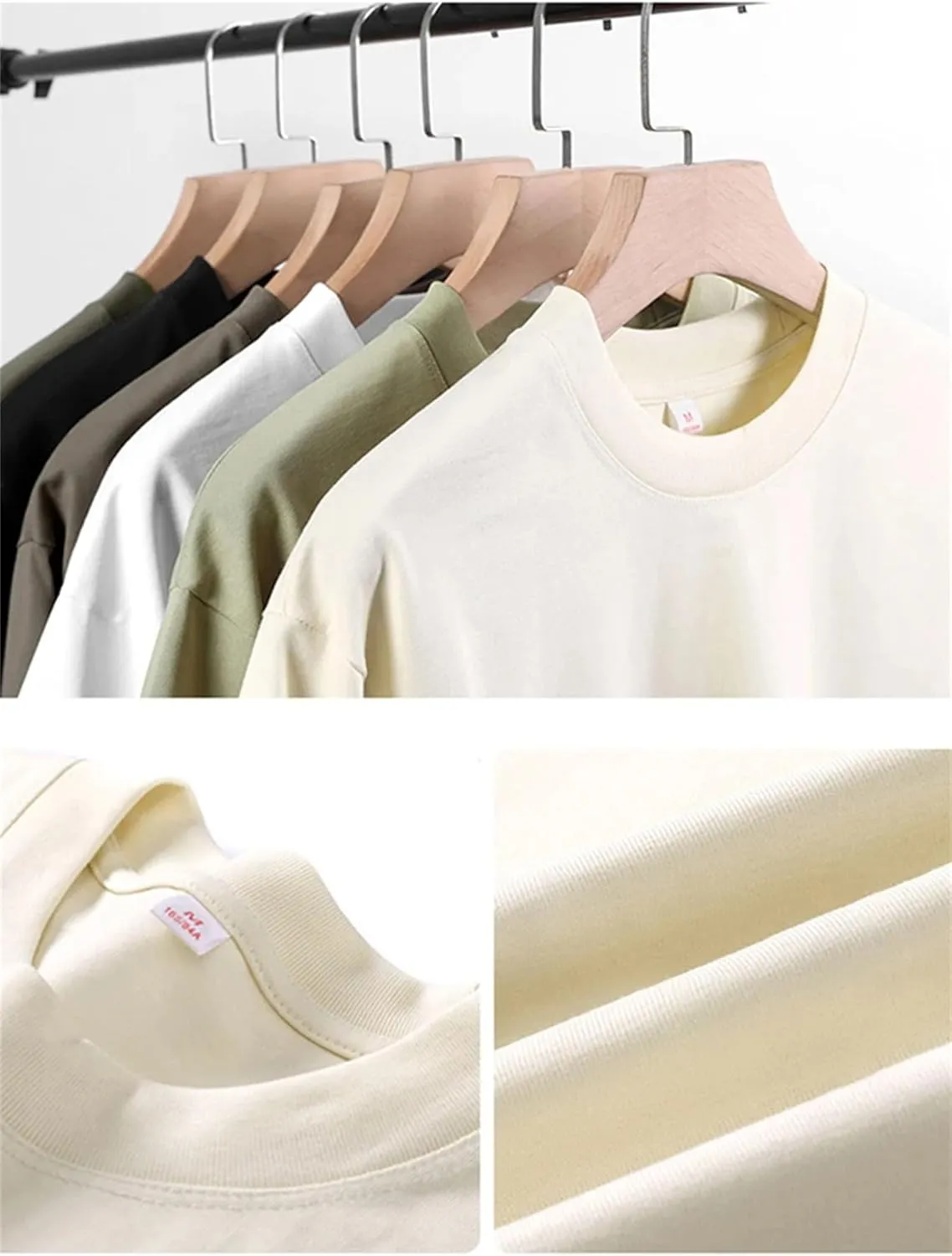 Dcvmvmn MenS Active Quick Dry Crew Neck T Shirts Oversized Unisex Short Sleeves Summer Cotton Short-Sleeve Tees