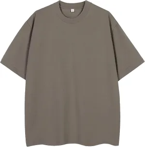Dcvmvmn MenS Active Quick Dry Crew Neck T Shirts Oversized Unisex Short Sleeves Summer Cotton Short-Sleeve Tees