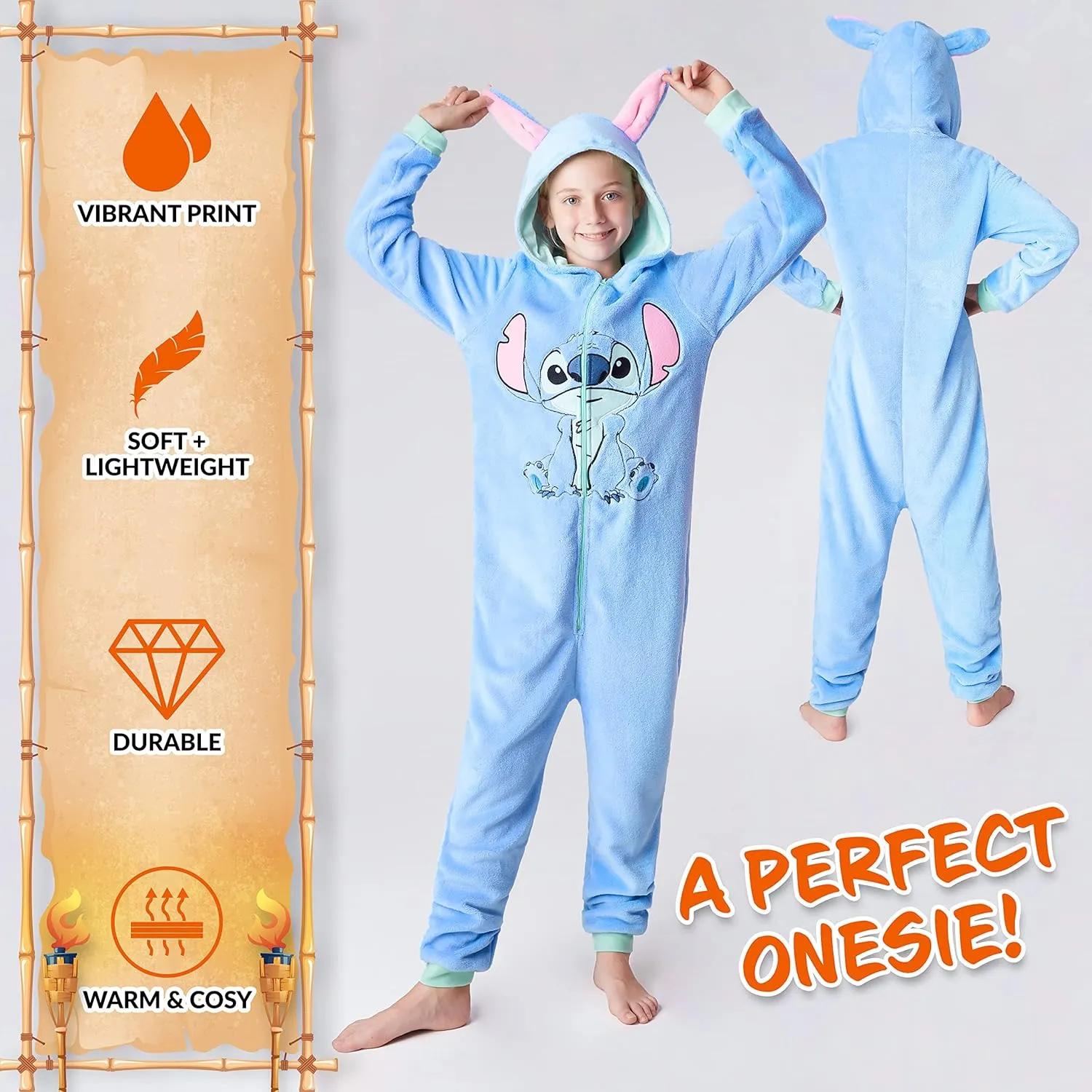 Disney Pyjama for Kids, Boys Girls Fleece Pyjamas Eeyore Stitch Gifts