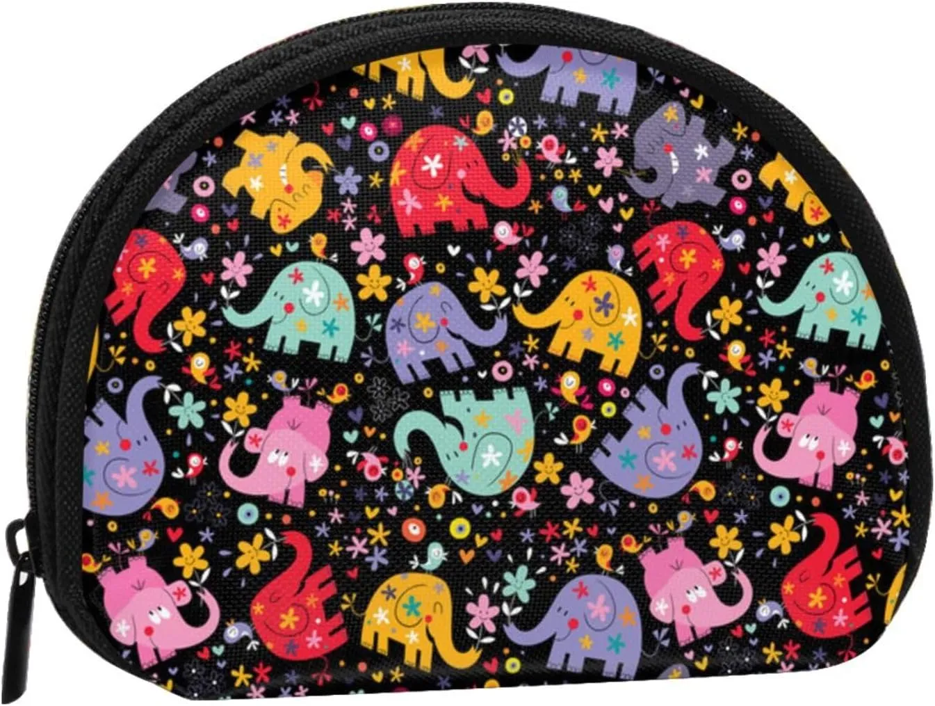 Elephant Coin Purse Mini Wallet Change Pouch Key Holder Zipper Small Cosmetic Makeup Storage Bags