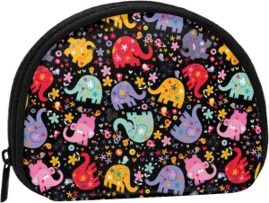 Elephant Coin Purse Mini Wallet Change Pouch Key Holder Zipper Small Cosmetic Makeup Storage Bags