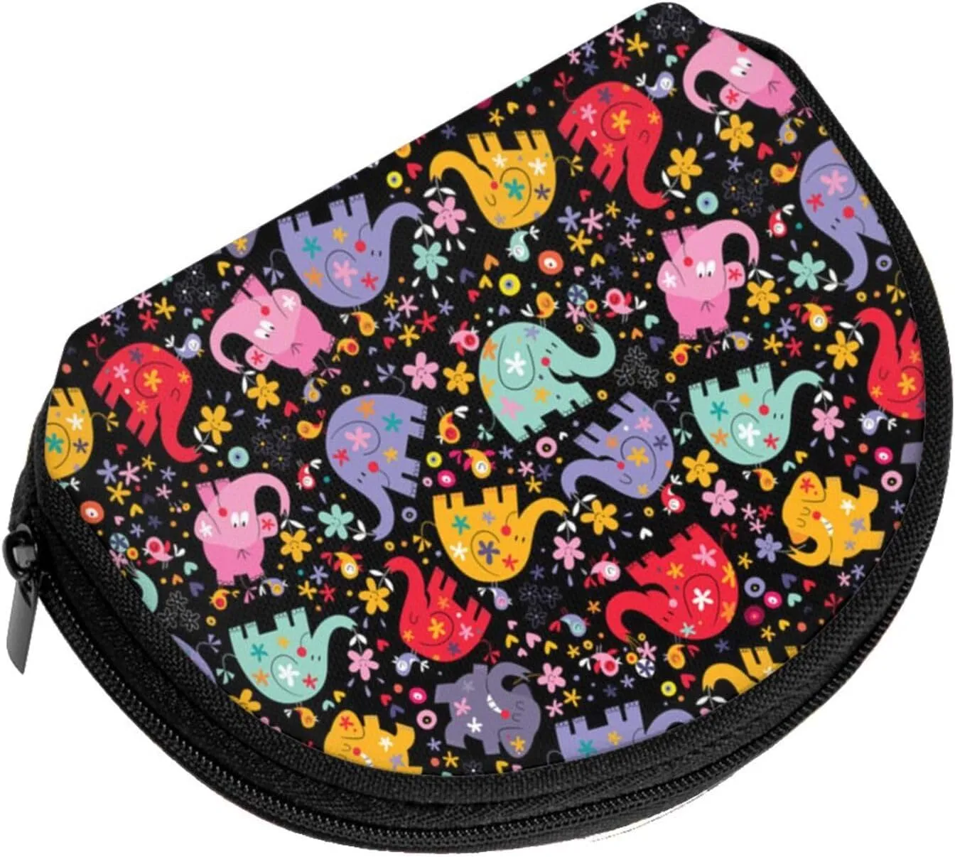 Elephant Coin Purse Mini Wallet Change Pouch Key Holder Zipper Small Cosmetic Makeup Storage Bags