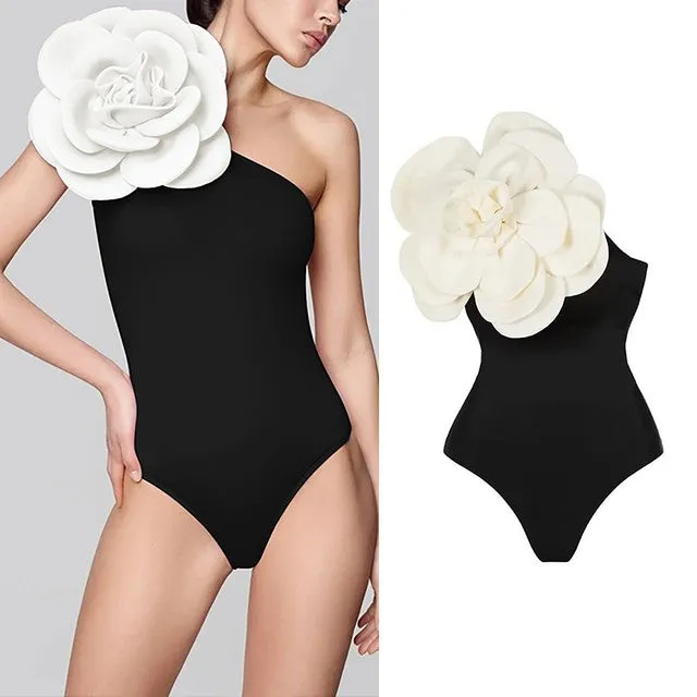 Everly 3D Flower Applique Bodysuit