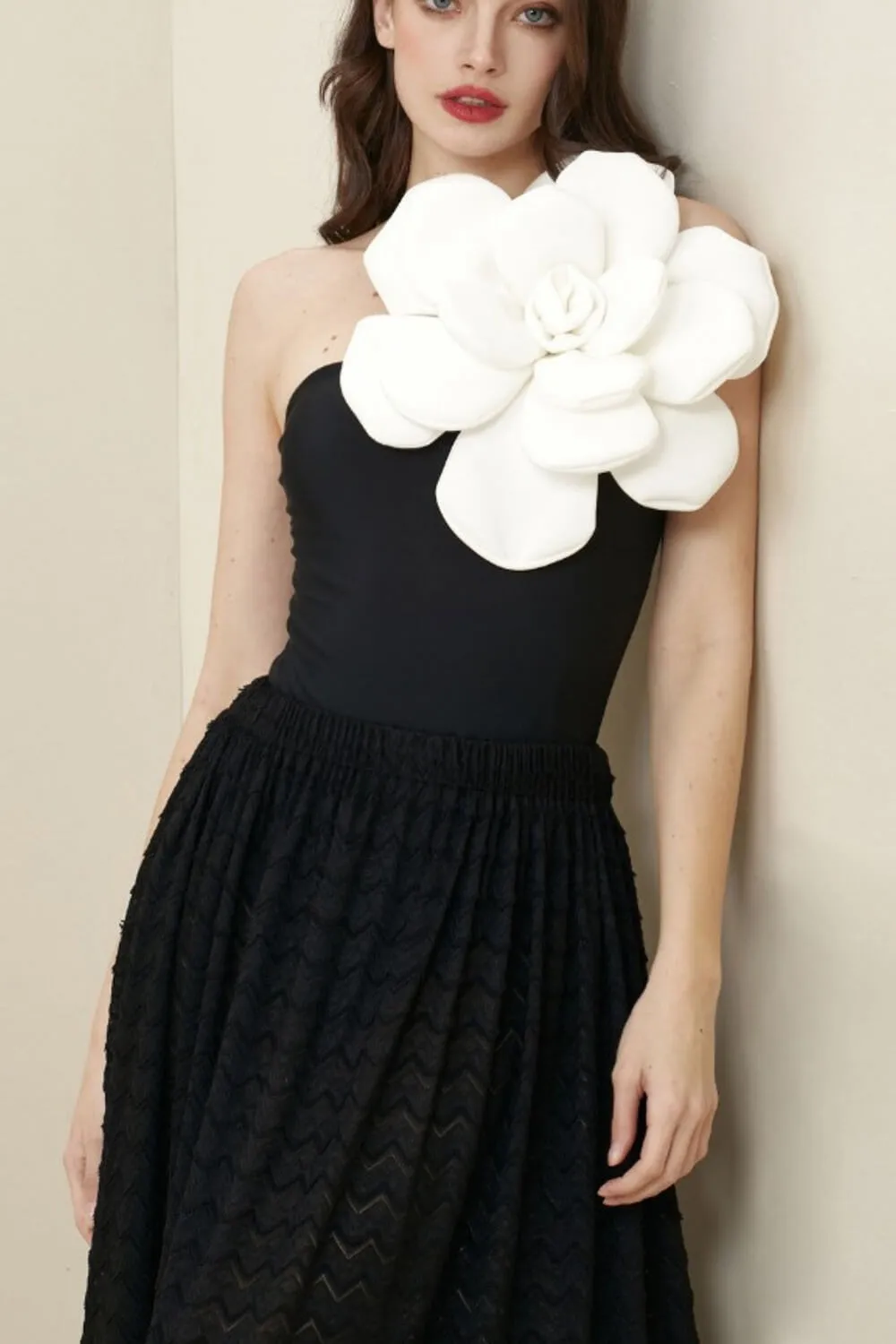Everly 3D Flower Applique Bodysuit