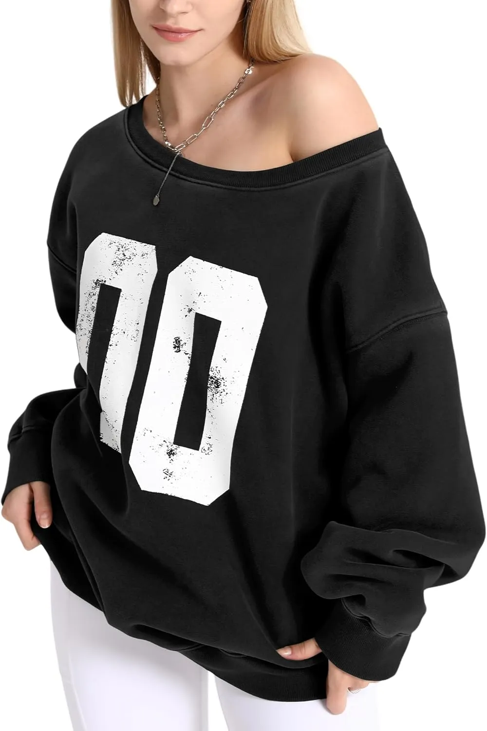 FAIABLE Womens Off-Shoulder Hoodie Heavyweight Hoodies Graphic Vintage Acid Wash Hoodie Fleece Hoodies for Women