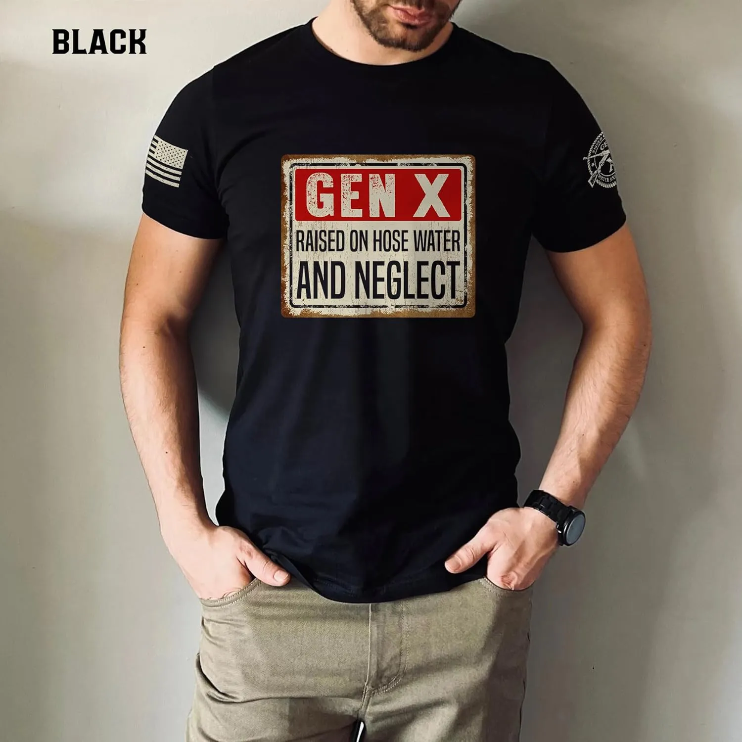 Gen X Raised On Hose Water and Neglect Shirt, Gen X T Shirt Women, Gen X Shirts for Men, Generation X Shirt 8