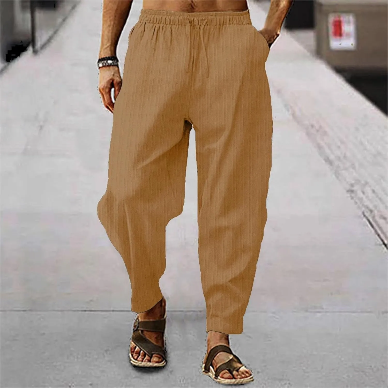 GIERIDUC Mens Active Athletic Sweatpants Straight Fit Chinos Pants Men Mens Slim Fit Corduroy Jeans Best Mens Cord Trousers