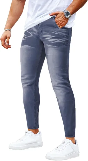 GINGTTO Mens Skinny Jeans Stretch Denim Jeans for Men