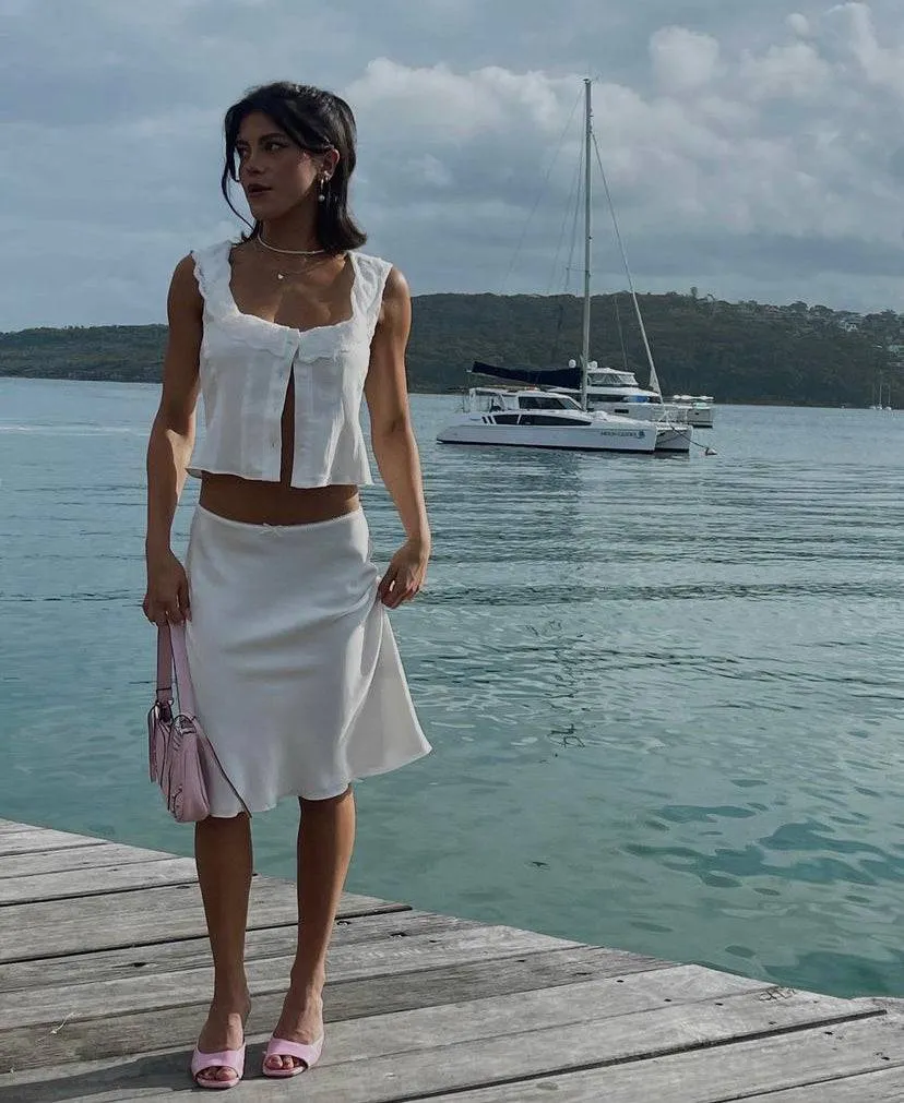 Guizio - Paloma Set in White