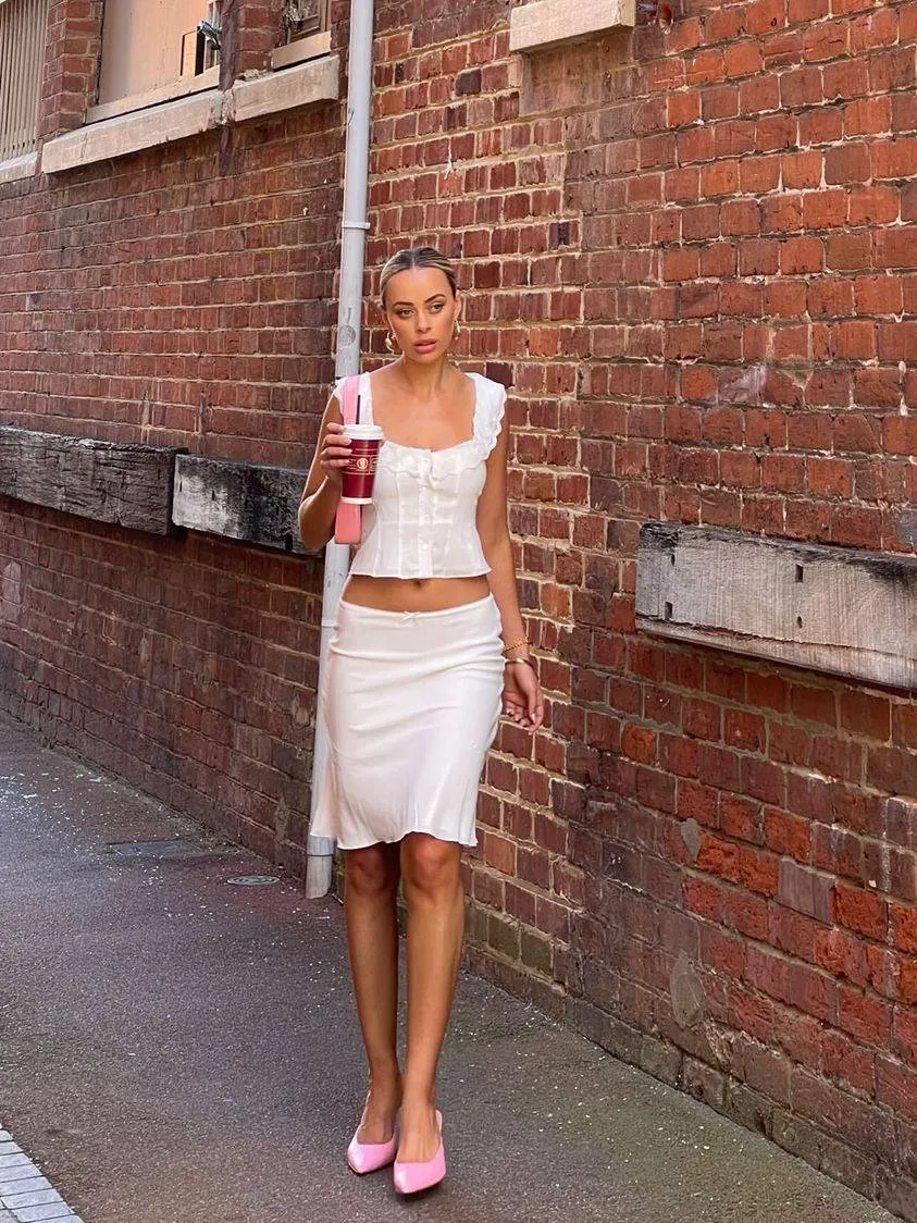 Guizio - Paloma Set in White