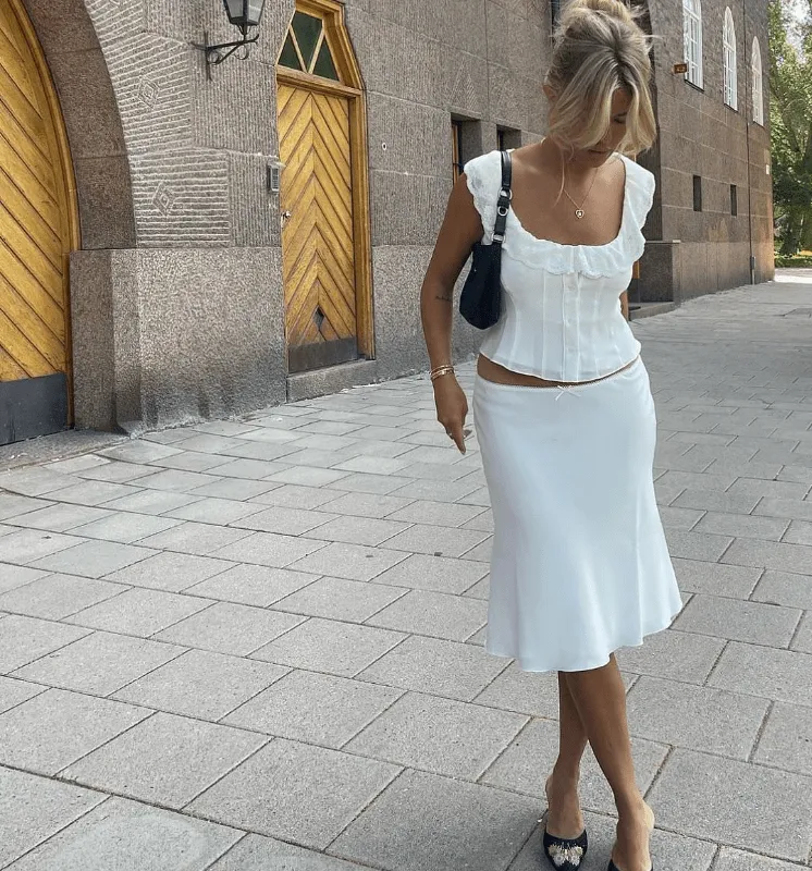 Guizio - Paloma Set in White