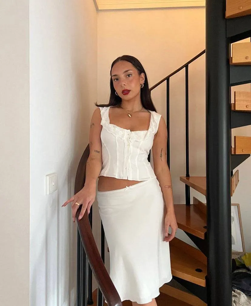 Guizio - Paloma Set in White