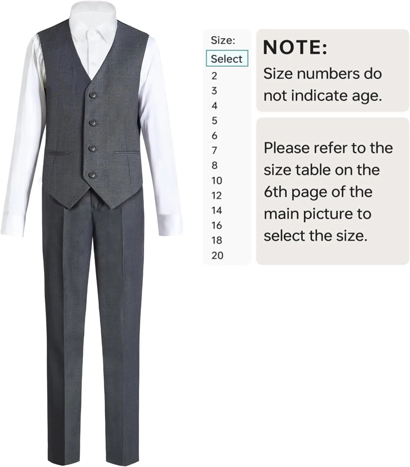 Happy Dolphin Boys Suit Set Modern Fit Kids Suits Adjustable Waist Boys Wedding Outfit for Boy Communion Suits for Boys