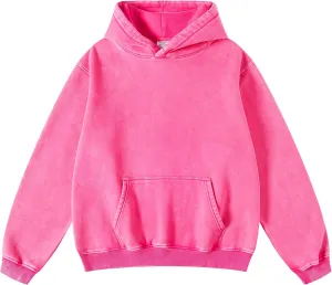 hathne Men's Oversized Hoodies Sweatshirt Cotton Wash Hooded Baggy Pullover Hoodies Vintage Winter Spring