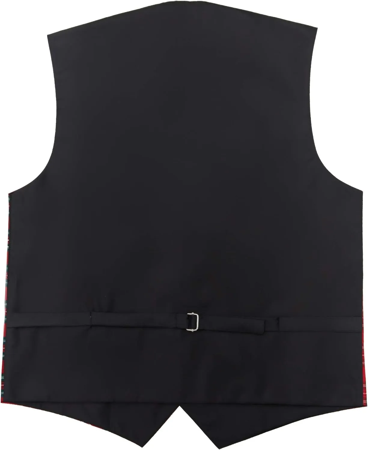 Jacob Alexander Red Christmas Plaid Men's Vest