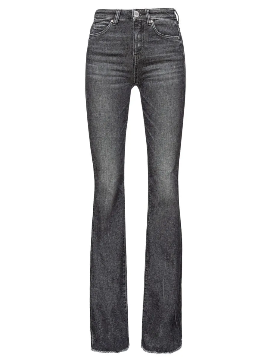 Jeans Flora Flare-Fit in Denim Vintage Grigio