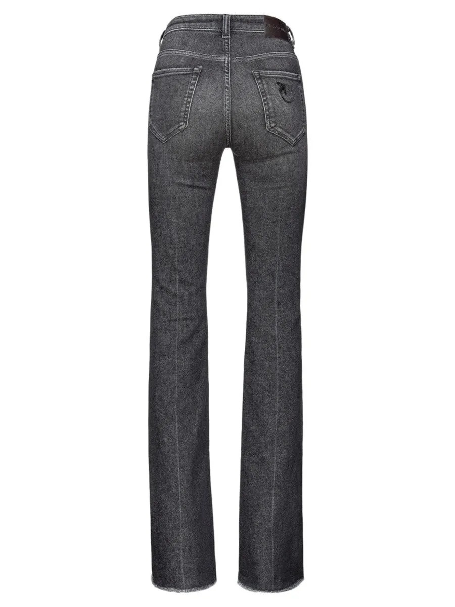 Jeans Flora Flare-Fit in Denim Vintage Grigio