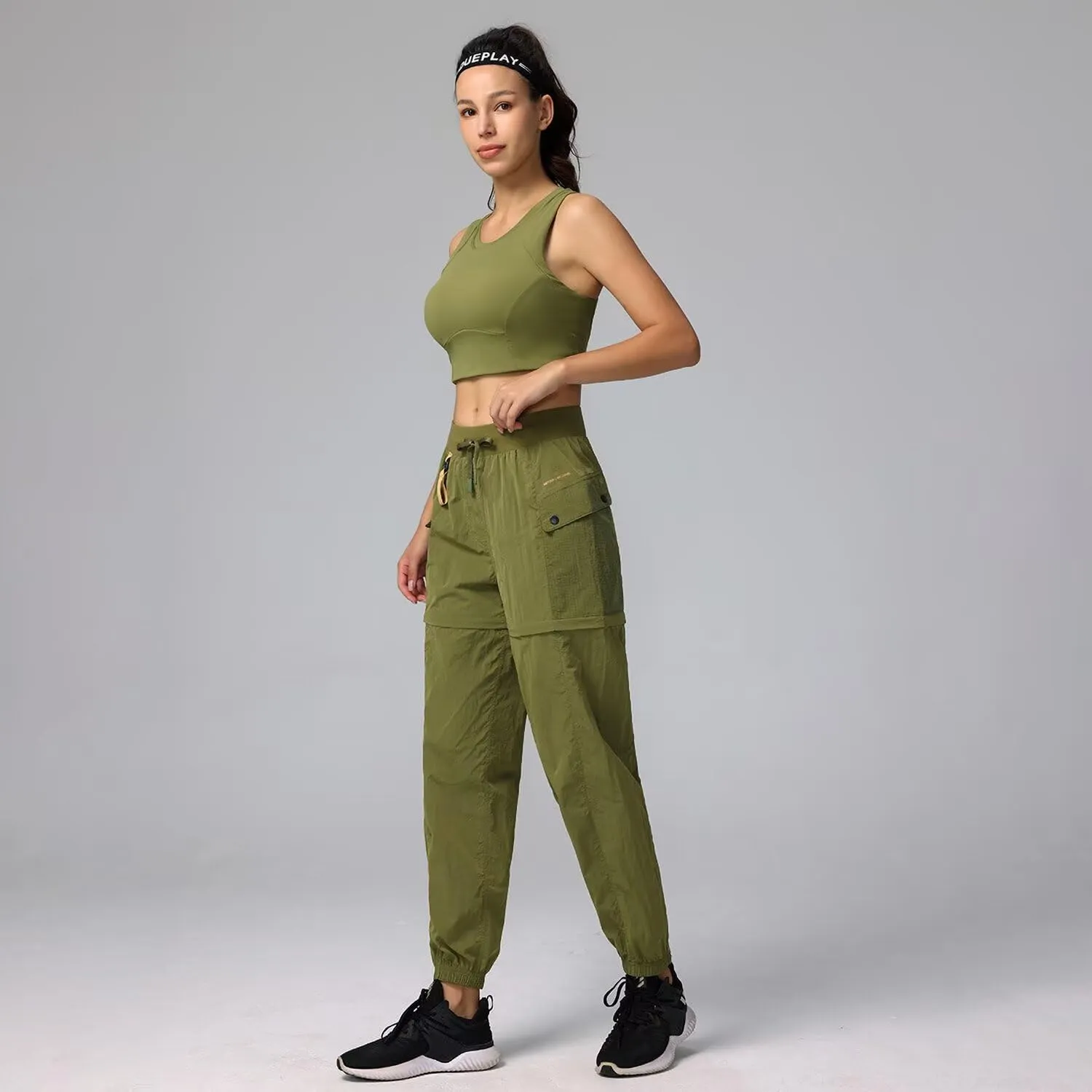 JOMLUN Womens Hiking Pants Outdoor Convertible Zip Off Shorts Quick Dry Lightweight Fishing Travel Safari Cargo Pants