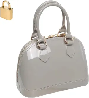 Ladies Candy Color Jelly Handbag Satchel Tote Shell Bag Crossbody Shoulder Purse Top Handle Bags