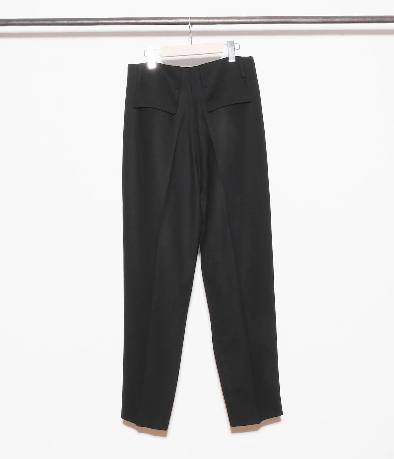 Lea Boberg "D.P. TROUSERS" (Black Wool Crepe)