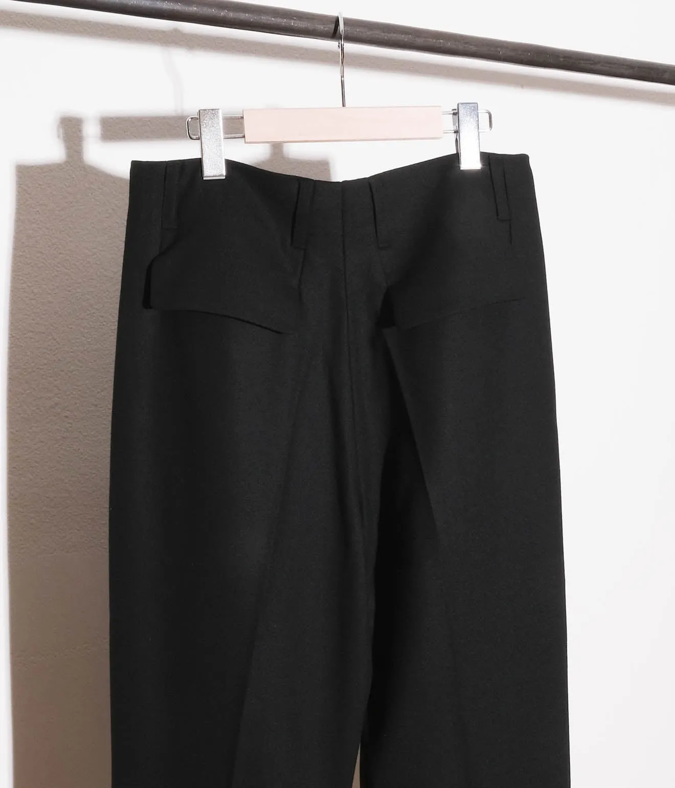 Lea Boberg "D.P. TROUSERS" (Black Wool Crepe)