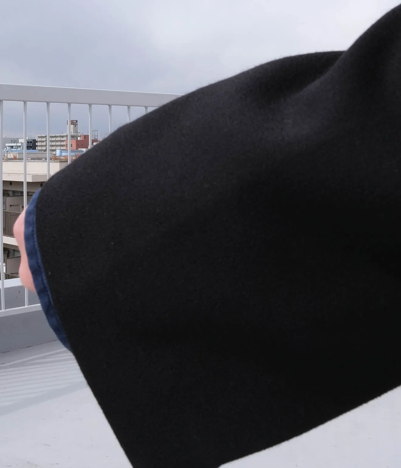 Lea Boberg "D.P. TROUSERS" (Black Wool Crepe)