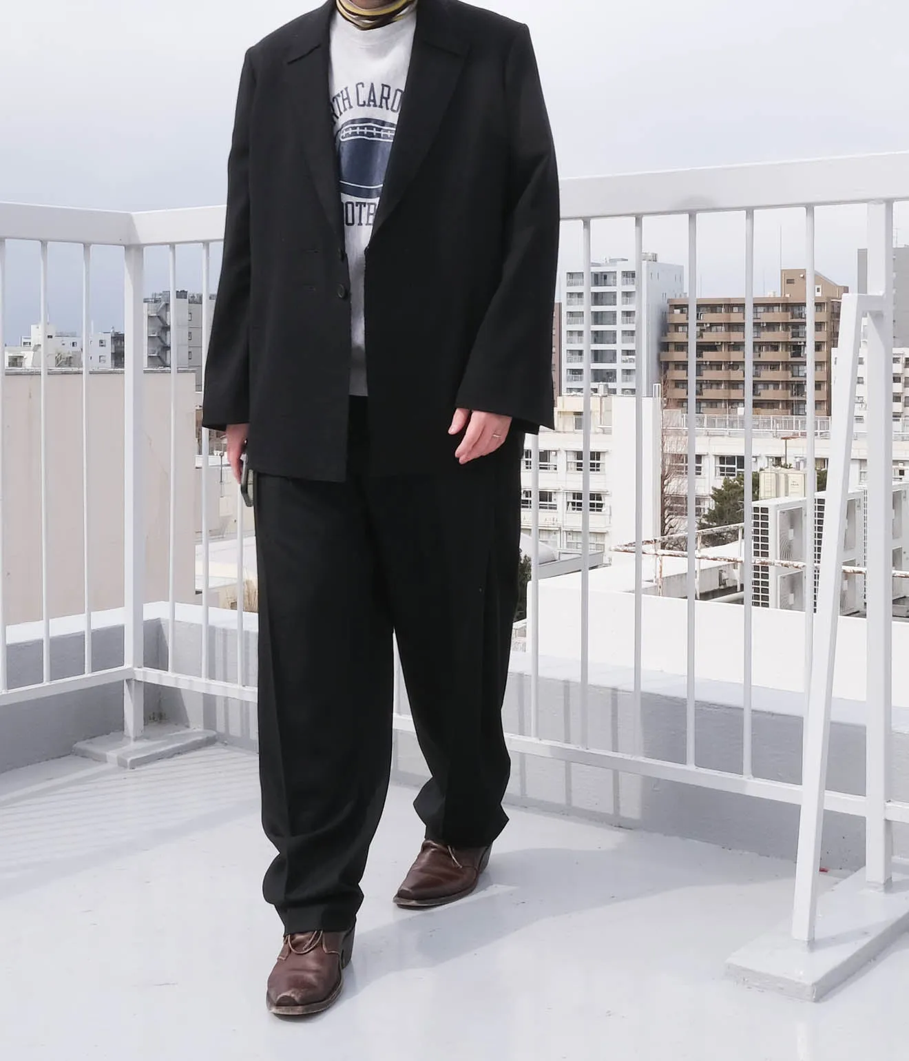 Lea Boberg "D.P. TROUSERS" (Black Wool Crepe)