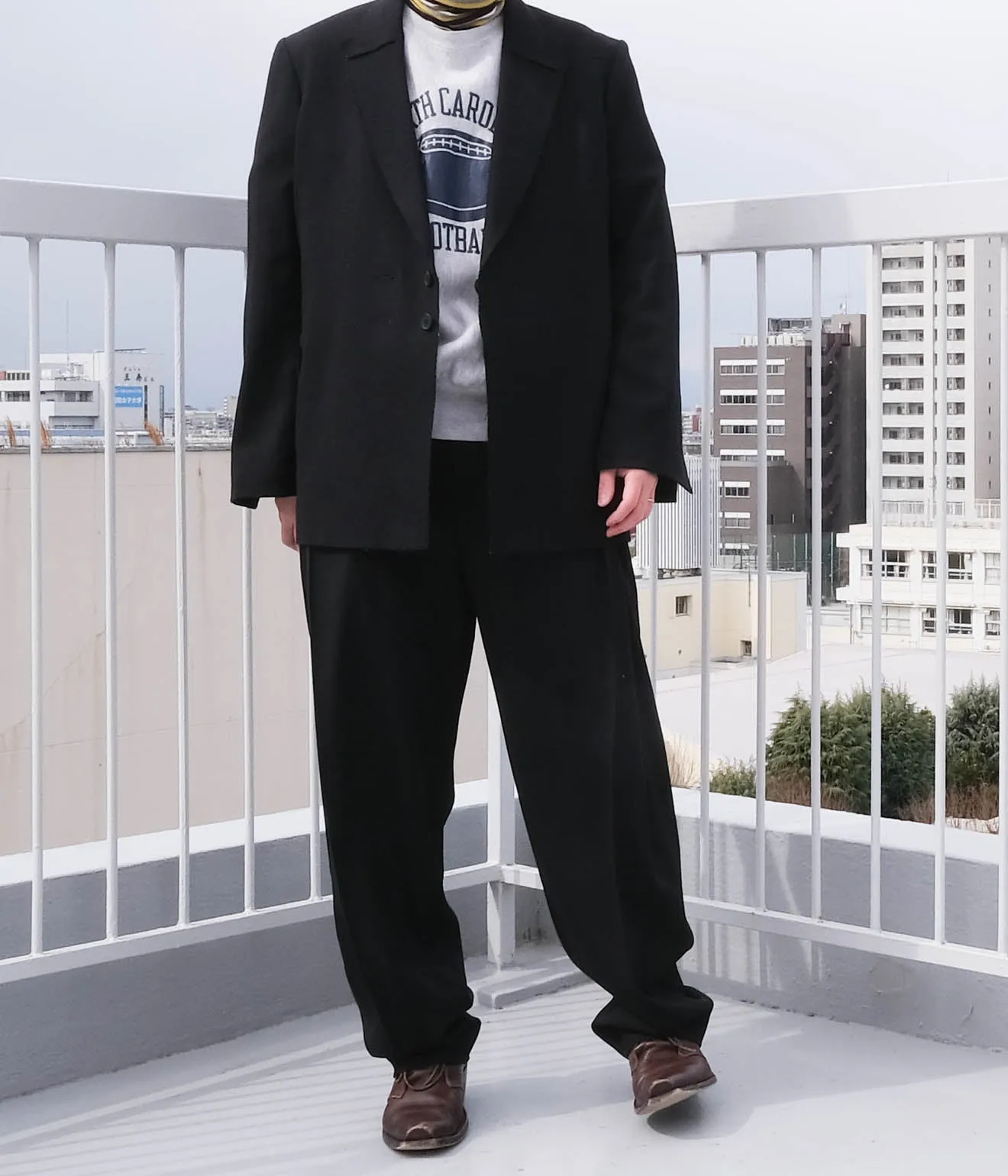 Lea Boberg "D.P. TROUSERS" (Black Wool Crepe)