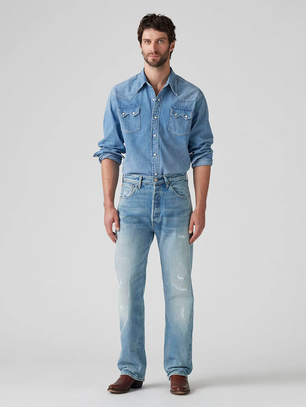 LEVI'S® VINTAGE CLOTHING 1955 501® ジーンズ  ミディアムインディゴ 