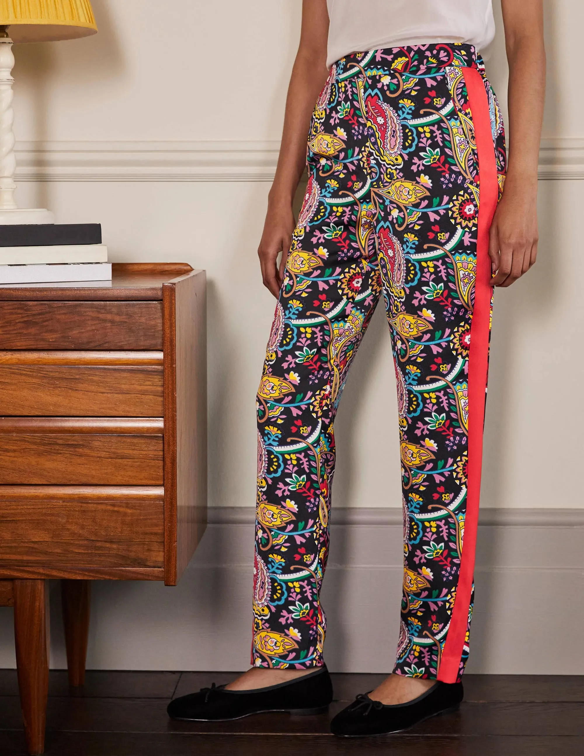 Ludlow Satin Trousers-Black, Fantastical