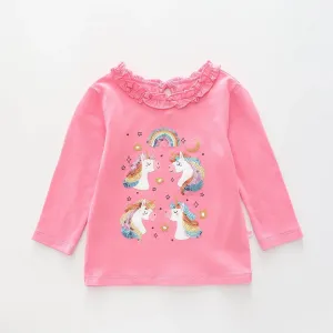 Magical Unicorn, Infant Girls Tops