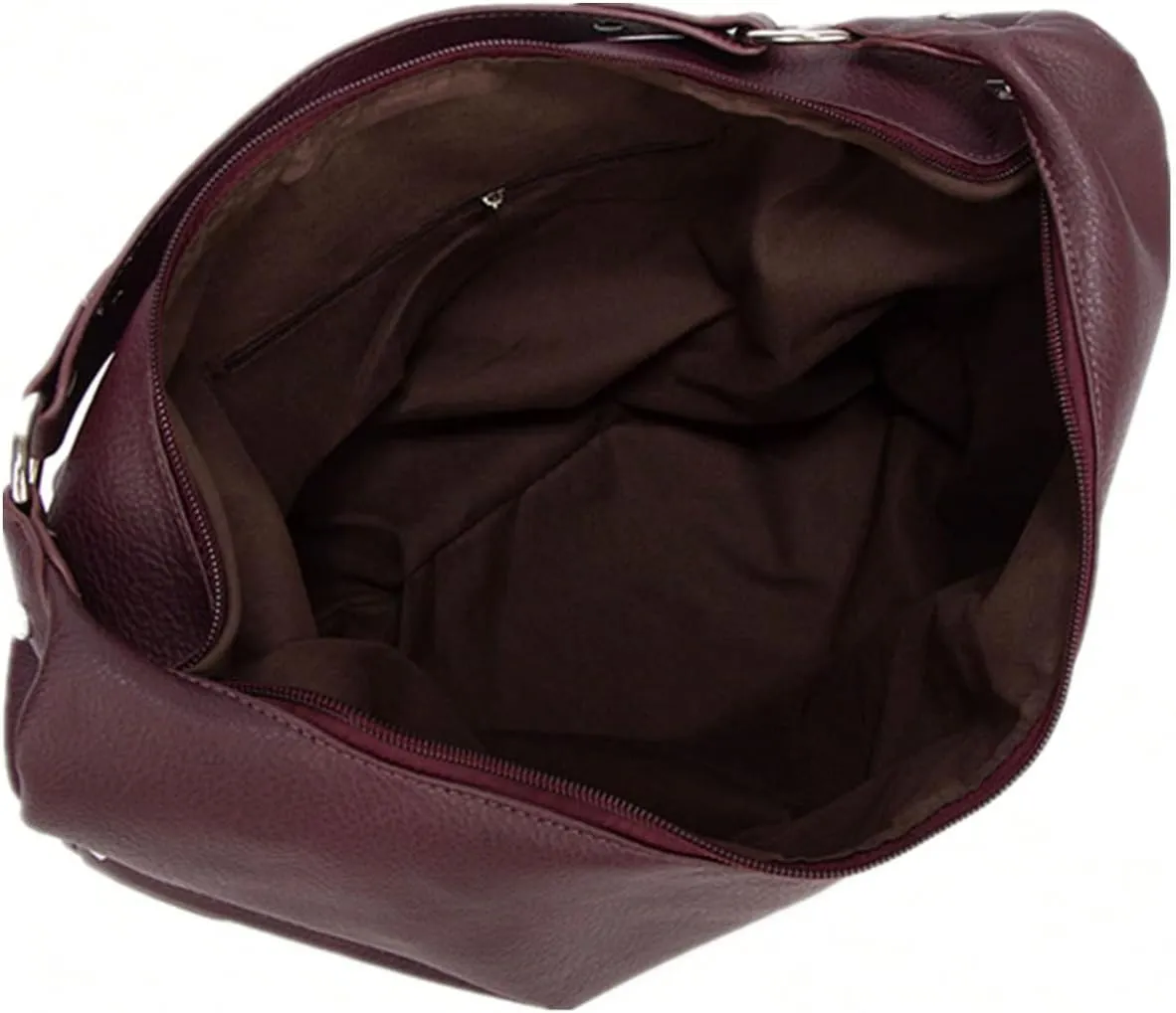 MakeMeChic Women's Vintage Hobo Bag PU Leather Single Strap Shoulder Handbags Underarm Bags
