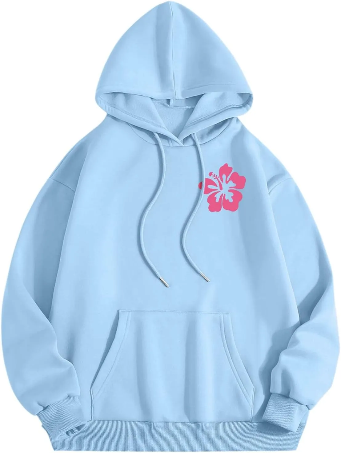 Meet Me At The Ocean Hoodies For Women Long Sleeve Hooded Sweatshirts With Pocket Drawstring Pullover Top Fall, Large