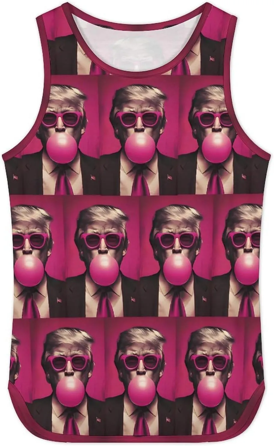 Mens Beach Tank Tops Trump Sleeveless Lightweight Shirts Summer Running Athletic Swim Shirts