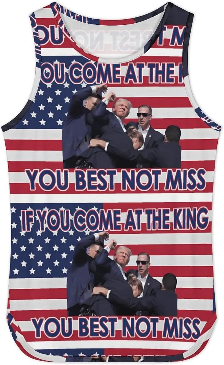Mens Beach Tank Tops Trump Sleeveless Lightweight Shirts Summer Running Athletic Swim Shirts