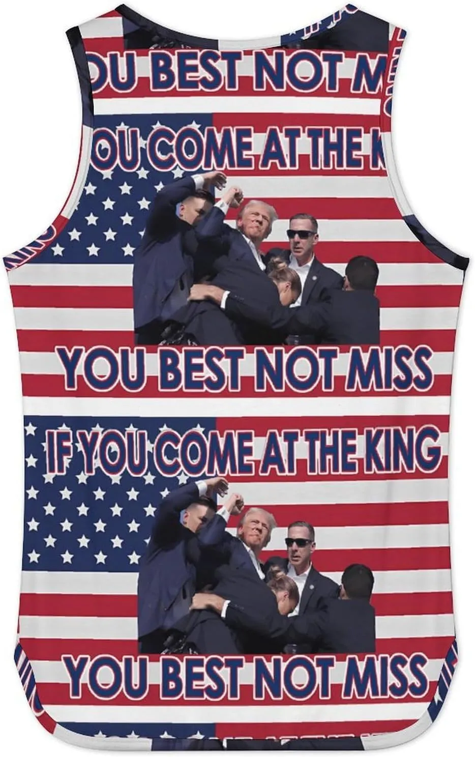 Mens Beach Tank Tops Trump Sleeveless Lightweight Shirts Summer Running Athletic Swim Shirts