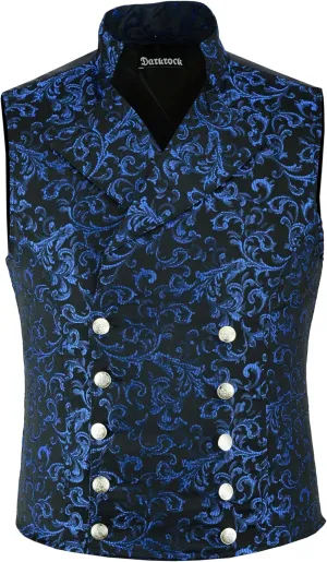 Men's Brocade Double-Breasted Vest Waistcoat Gothic Aristocrat Steampunk Victorian/USA | Vest For Men | Mens Vest