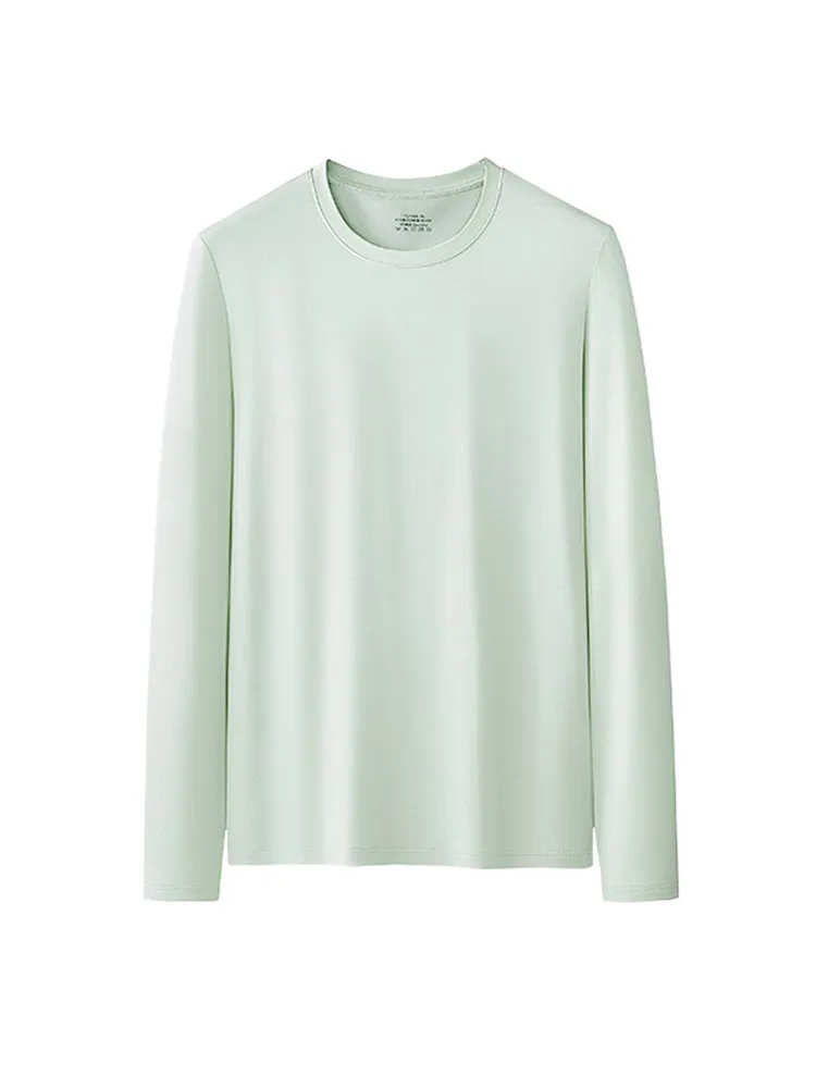Men's Double-sided Modal Long-sleeved Solid Color T-shirt